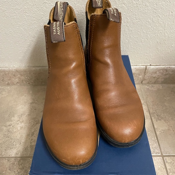 Blundstone 2216 Camel Leather High Top Chelsea Boots Women’s size 9 GUC with box - Picture 8 of 9